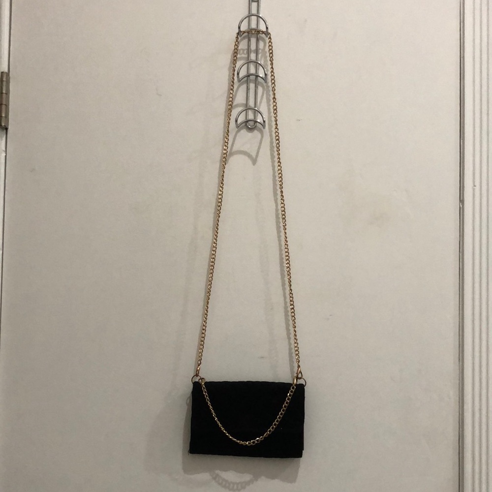 Black suede Wallet/purse